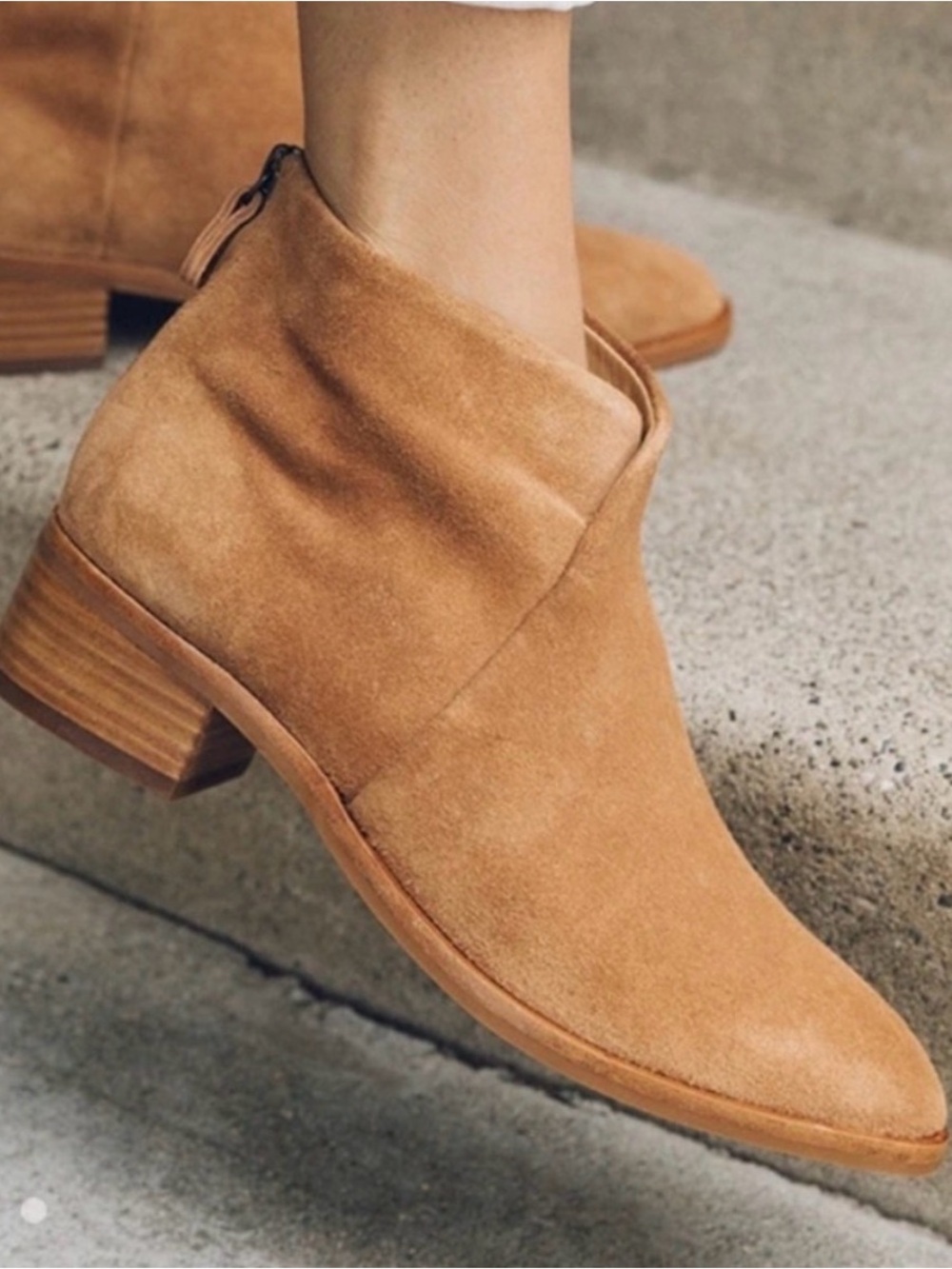 Soludos Venetian Bootie Women's Suede Ankle Boot in Tan